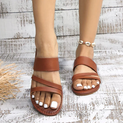 Lilac | Women's Flat Cushioned Sandals