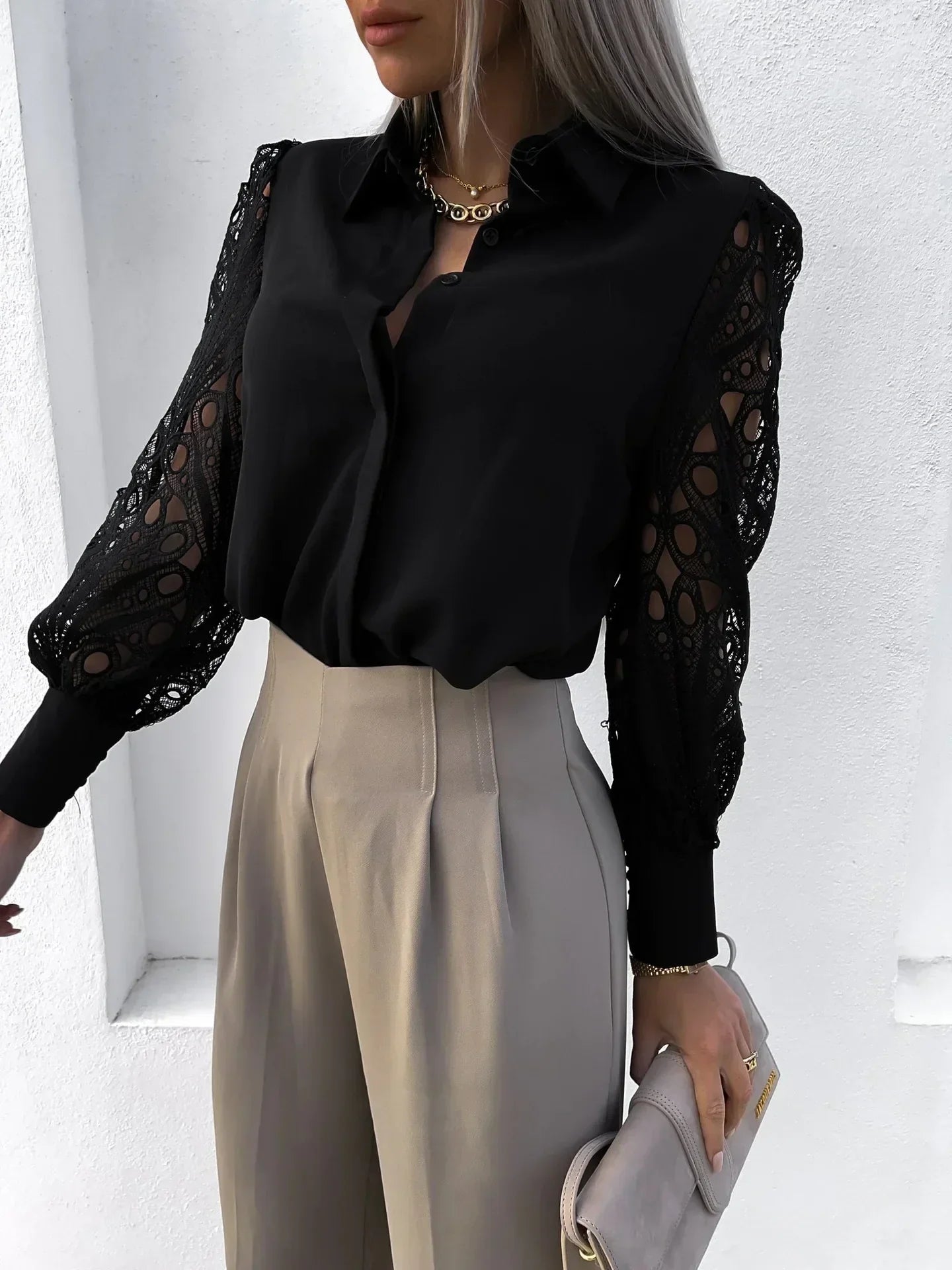 Women's Classic Collar Blouse Shirt