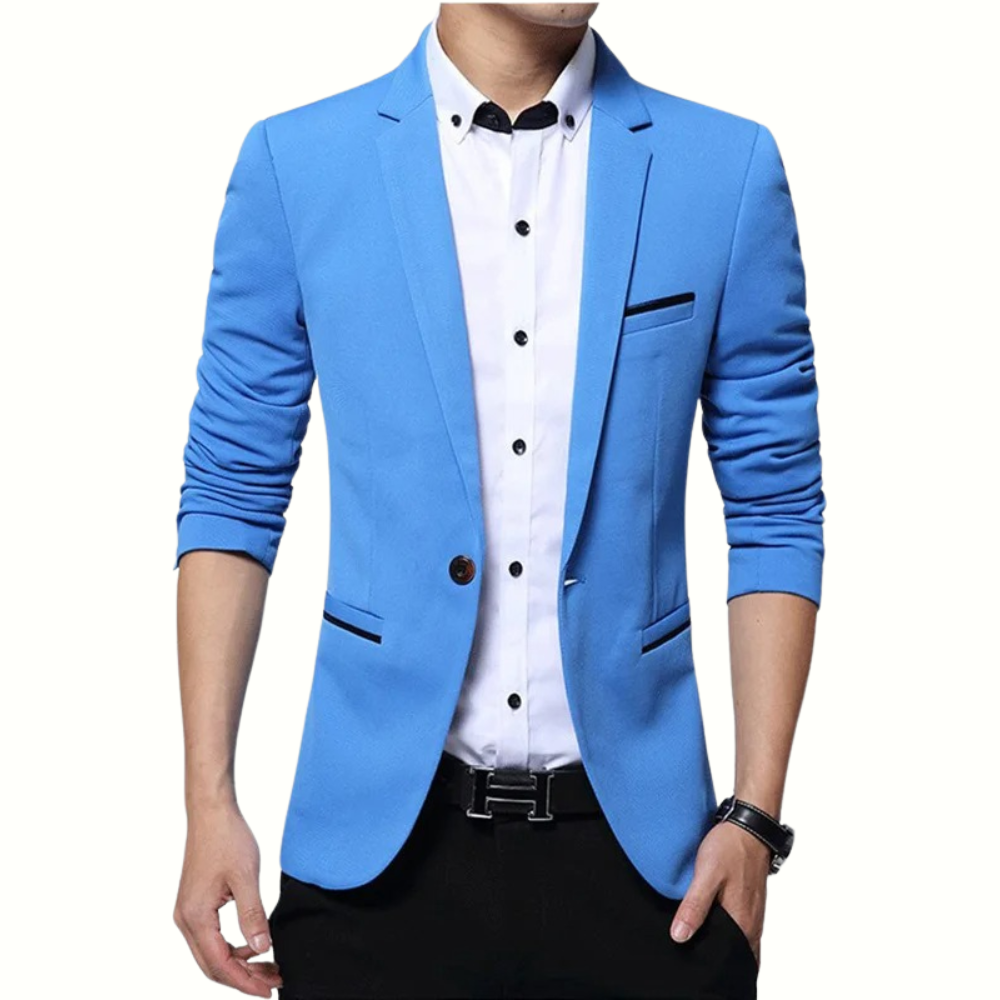 Men's Blazer Refined Wool Tailoring Navy