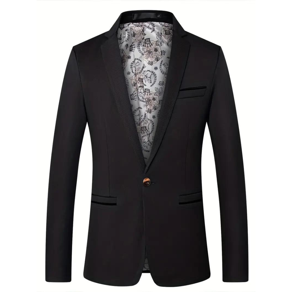 Men's Blazer Refined Wool Tailoring Navy