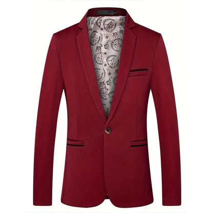 Men's Blazer Refined Wool Tailoring Navy