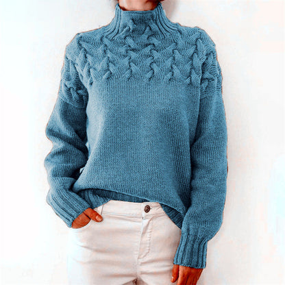 Women's Lightweight Knit Sweater with Collar - Vonnera