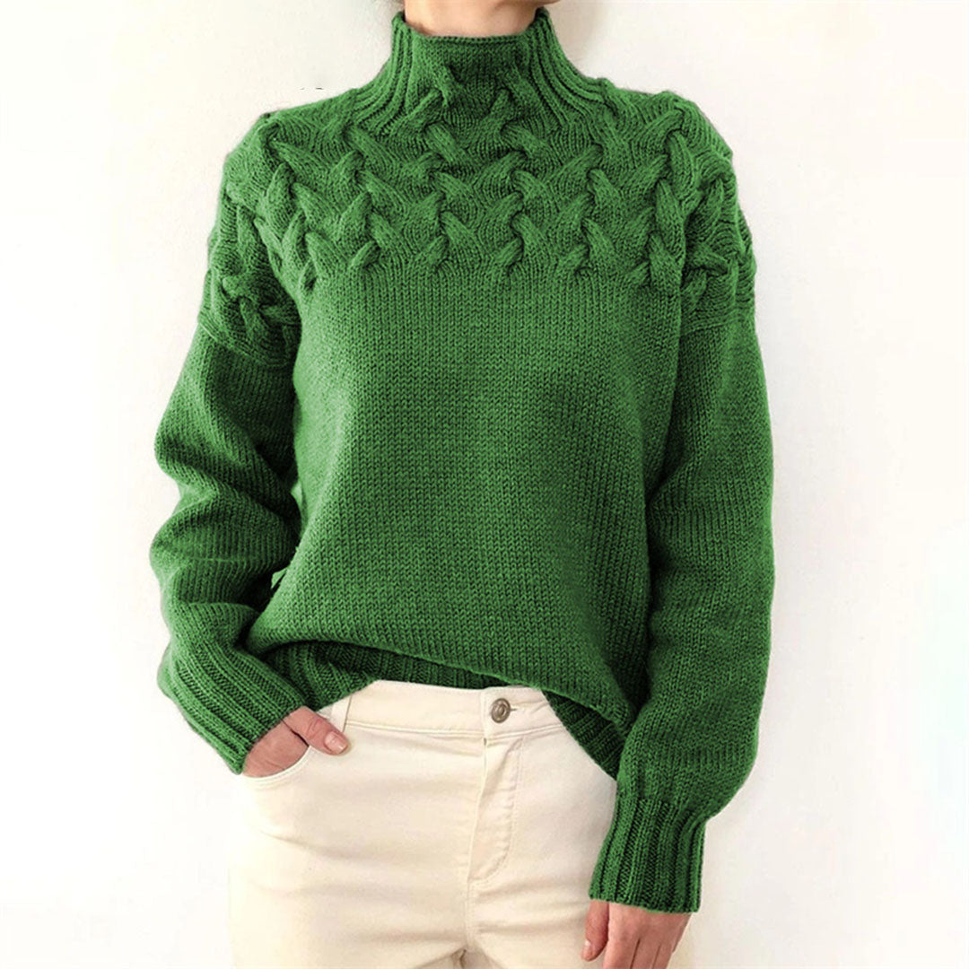 Women's Lightweight Knit Sweater with Collar