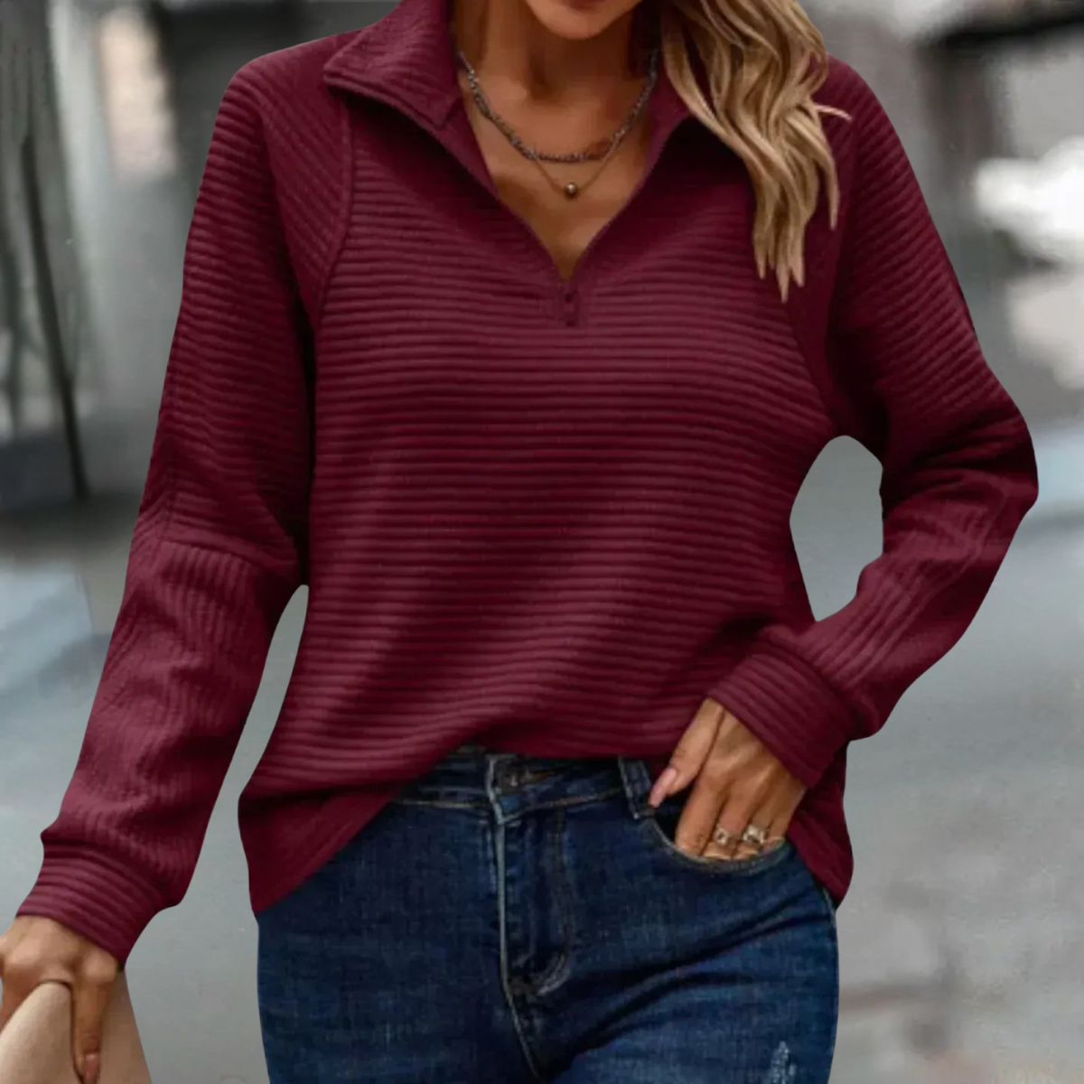 Women's Sweater Short Zipper Closure