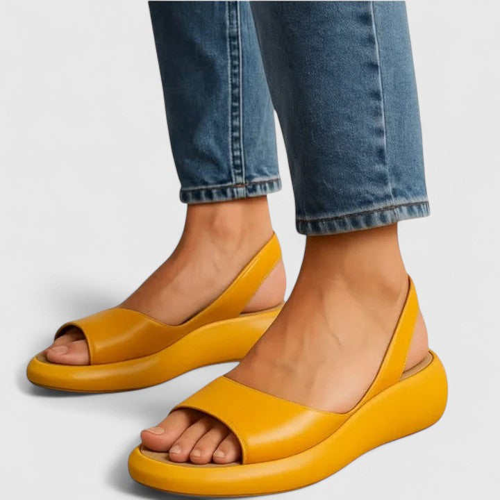 Women's Platform Wedge Sandals Open Toe Slingback - Vonnera