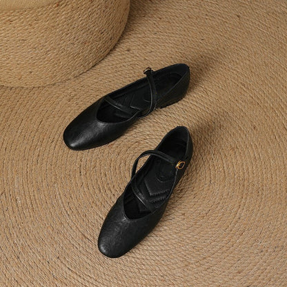 Elora Leather Flats Caliboot