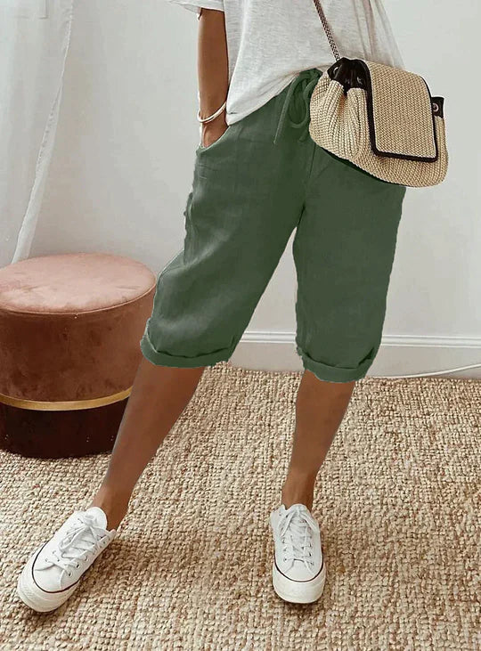 Women's Linen Summer Pants Breezy Beige