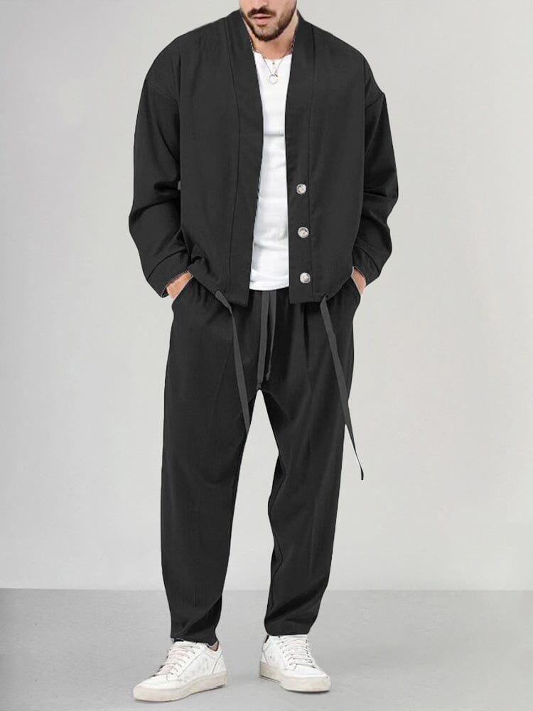 Raphael Men's 2 Piece Relaxed Fit Pants Set