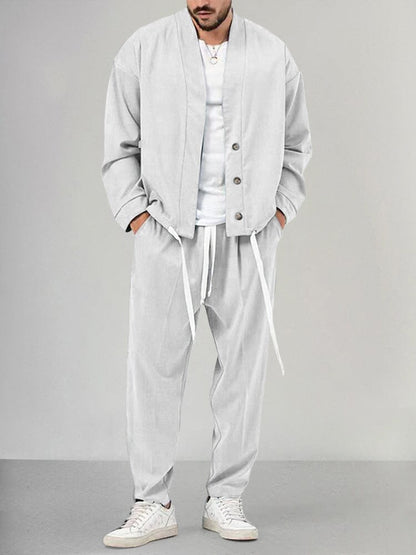 Raphael Men's 2 Piece Relaxed Fit Pants Set