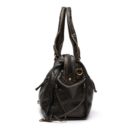 Rachel Women's Black Leather Handbag