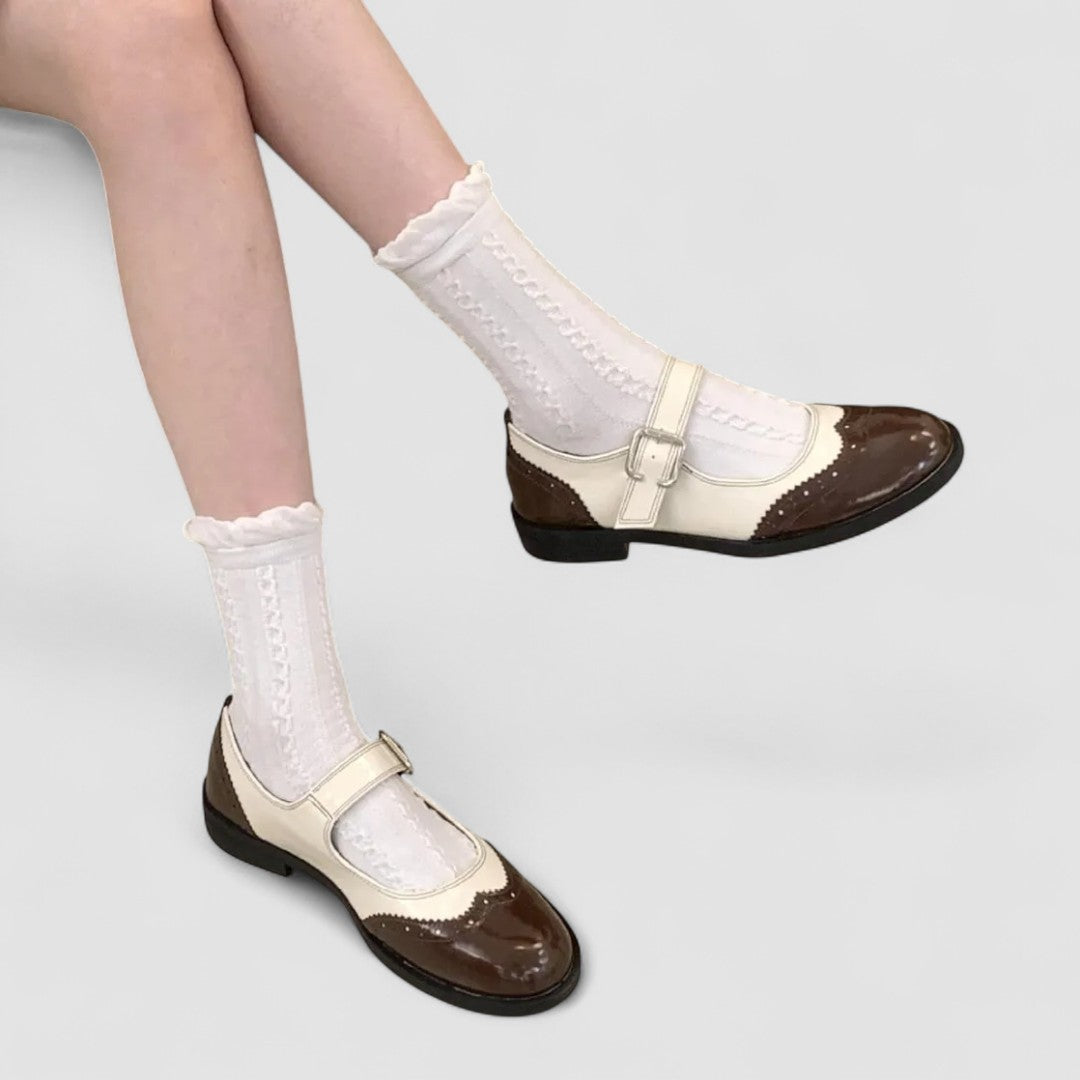 Women's Mary Jane Closed Toe Buckle Shoes