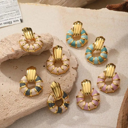 Clara Glaze Hoop Earrings - Jack Hafford