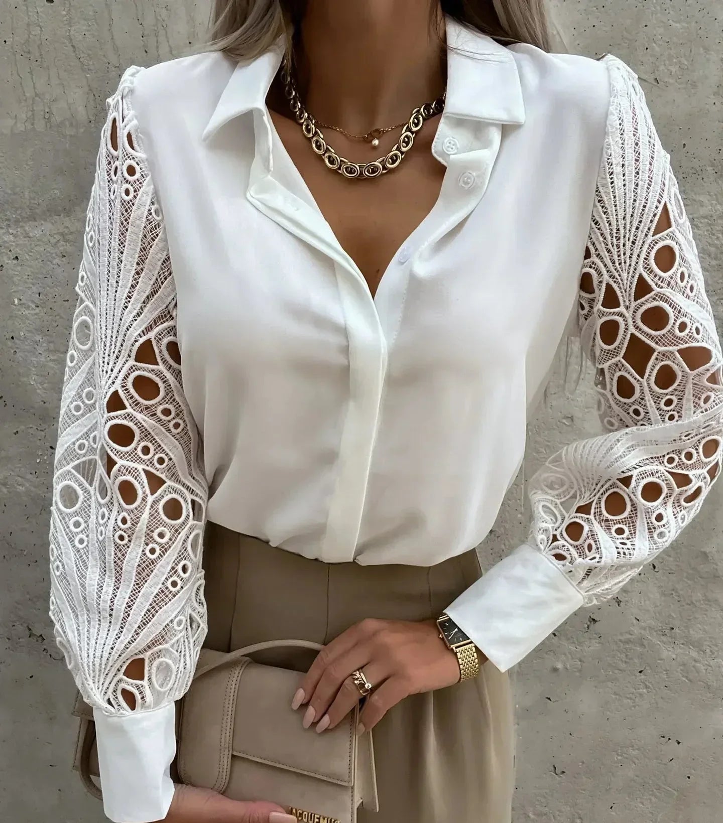 Women's Classic Collar Blouse Shirt - Vonnera