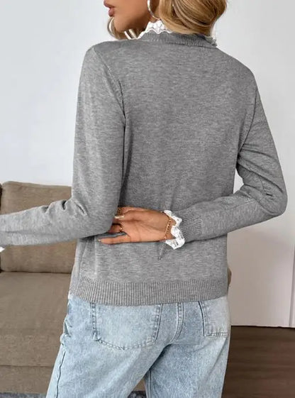 Women's Long-Sleeve Knit Sweater