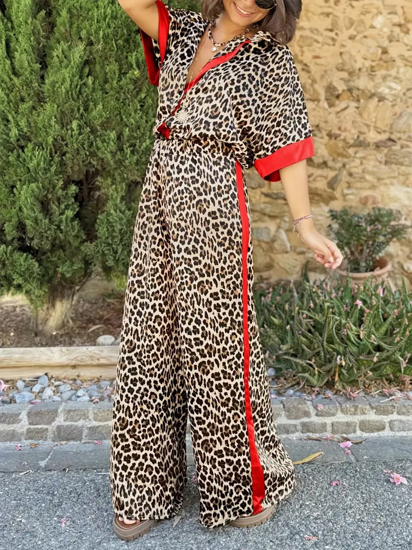 Women's Two Piece Suit Button Pants