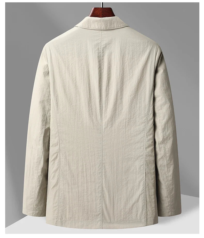 Linen Blazer Marino Meadow