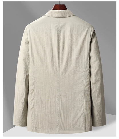 Linen Blazer Marino Meadow