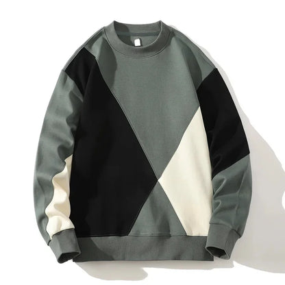 Colorblock Crew Neck Sweatshirt - Vonnera