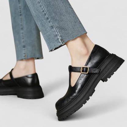 Women's Mary Jane Shoes Chunky Sole Rounded Toe