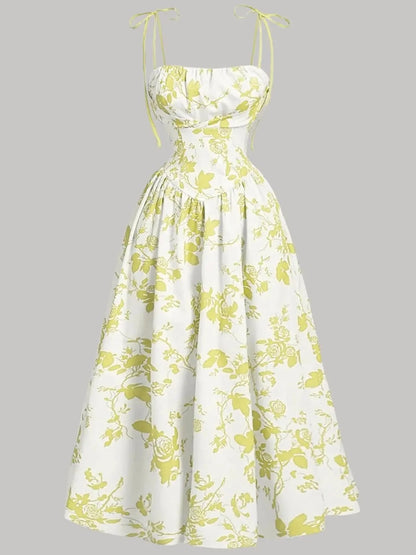 Women's Floral Sundress Flowy Delila