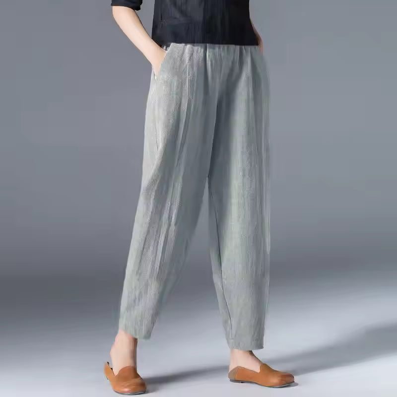 Women's Elastic Waist Summer Trousers