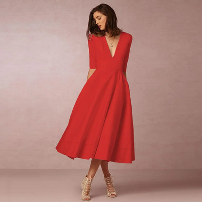 Harper | Women’s Elegant Flowing Midi Dress