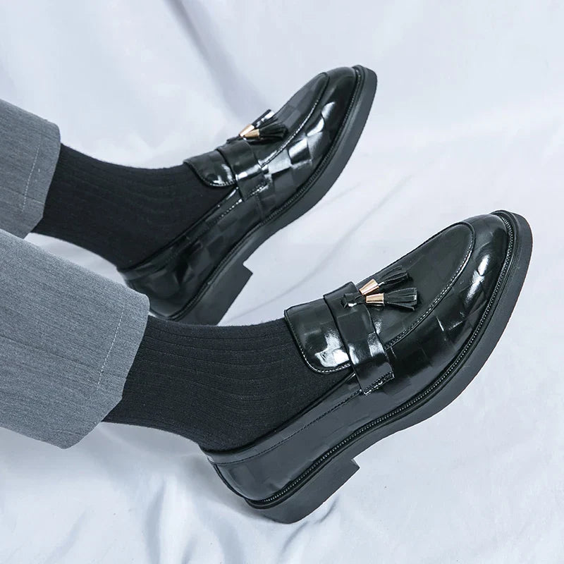 Hollis Men's Leather Formal Shoes Black