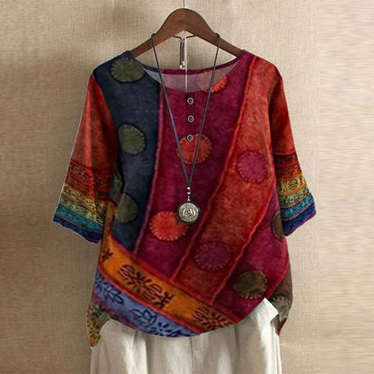 Retro Inspired Women's Blouse