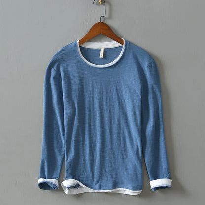 Men's Cotton Henley Tee Shirt - Vonnera