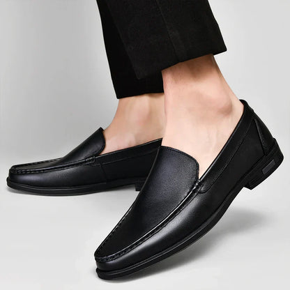 Men's Classic Slip-On Loafers Leather Comfortable