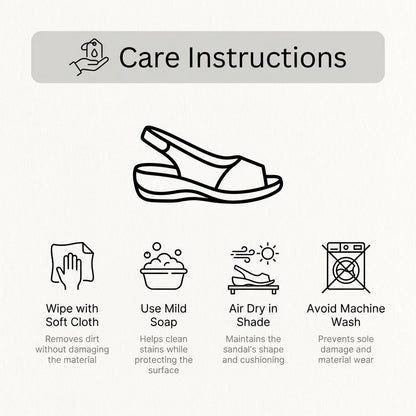 Orthopedic Sandals Adjustable Straps Cut-Out Design
