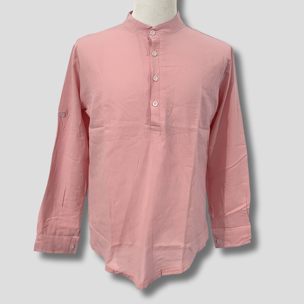 Men's Linen Shirt Lightweight Beige