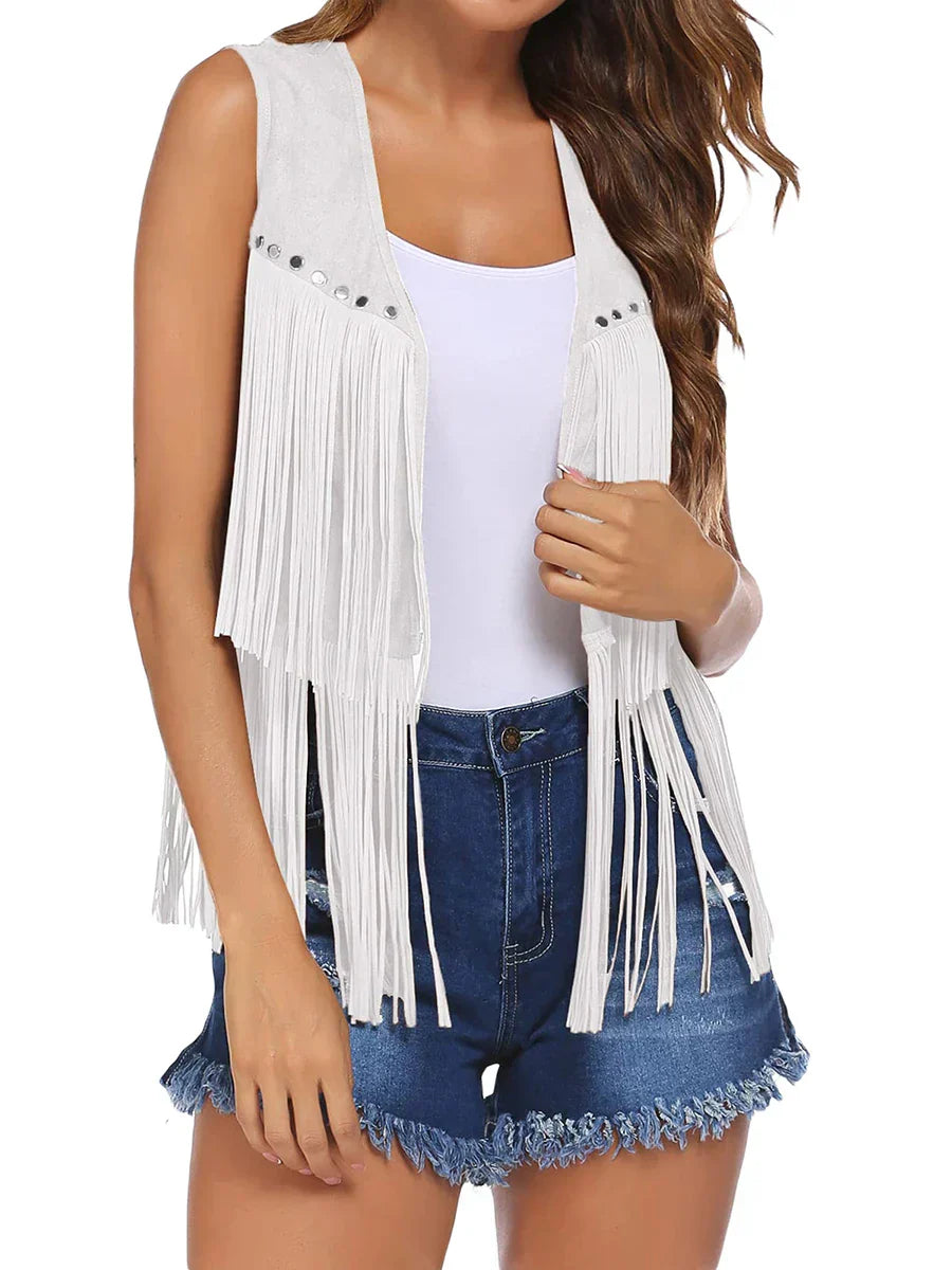 Women's Fringe Vest Vintage Style