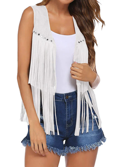 Women's Fringe Vest Vintage Style