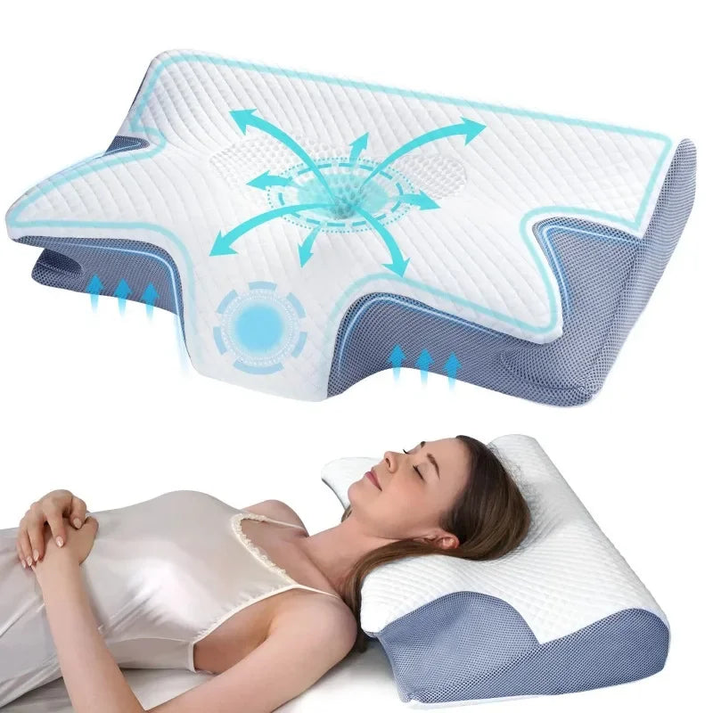 Ergonomic Cervical Pillow Memory Foam Neck Support
