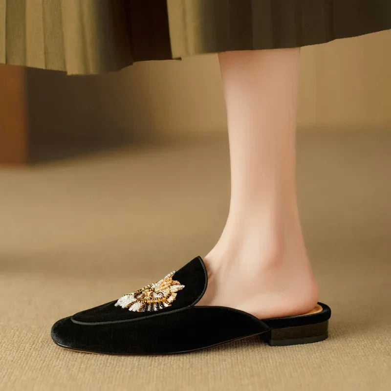 Women's Velvet Mules Jasmine