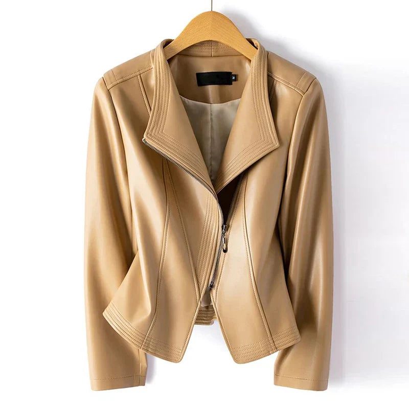 Madona Women's Sheepskin Moto Jacket
