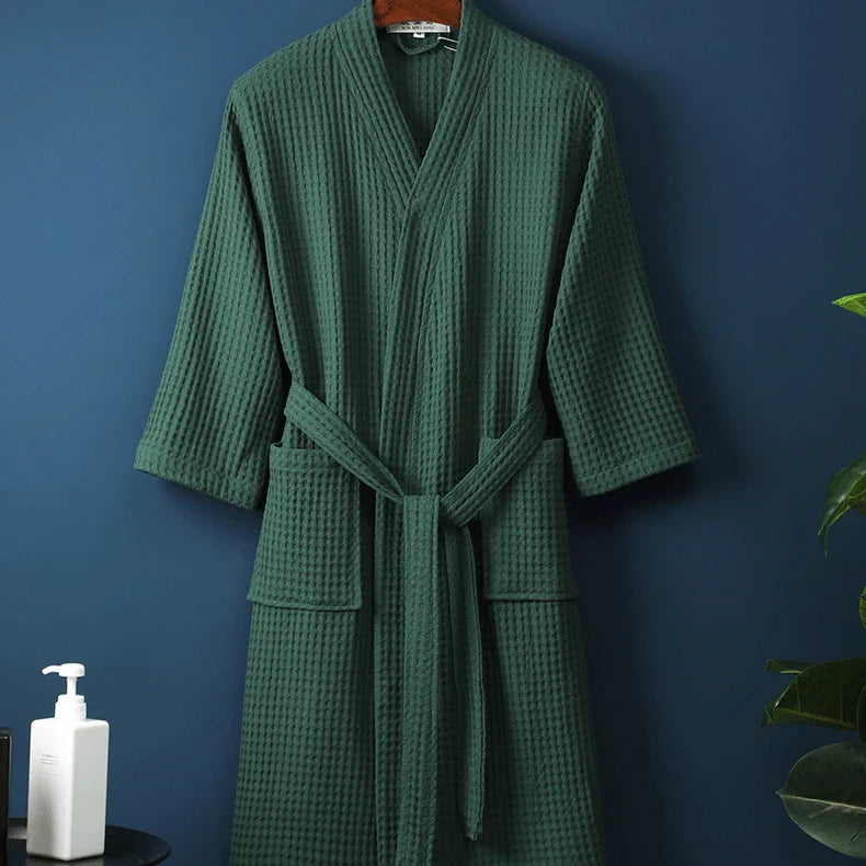 Women's Waffle Kimono Robe