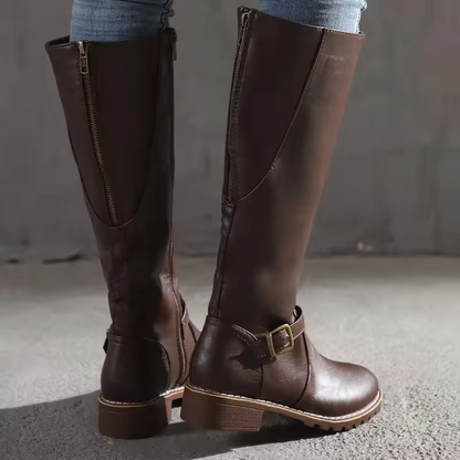 Women Knee High Leather Boots