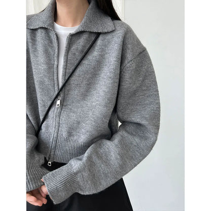 Sorella Women's Double Zip Knit Cardigan