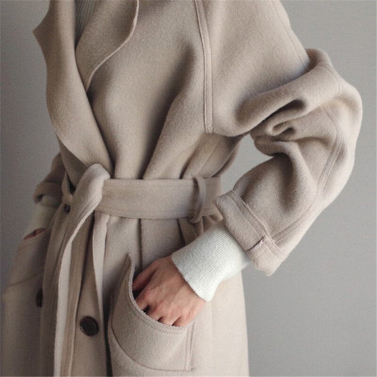 Women's Wool Coat Warm Winter Outerwear - Vonnera