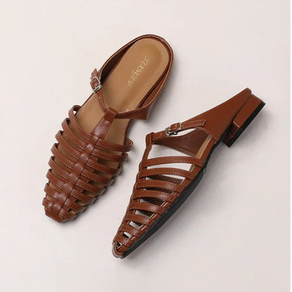 Women's Summer Buckle Flat Shoes
