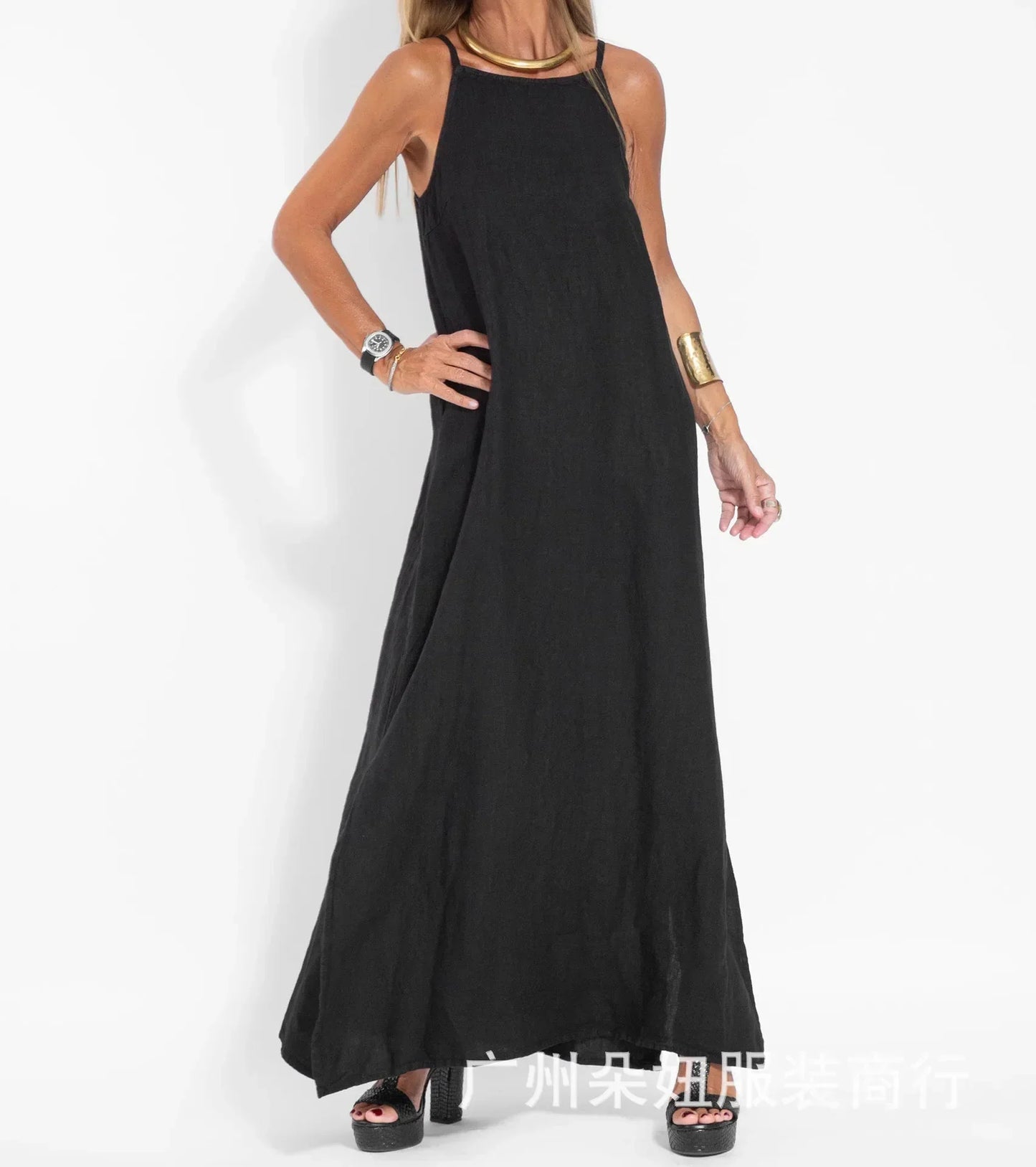 Women's Elegant Dress with Slits
