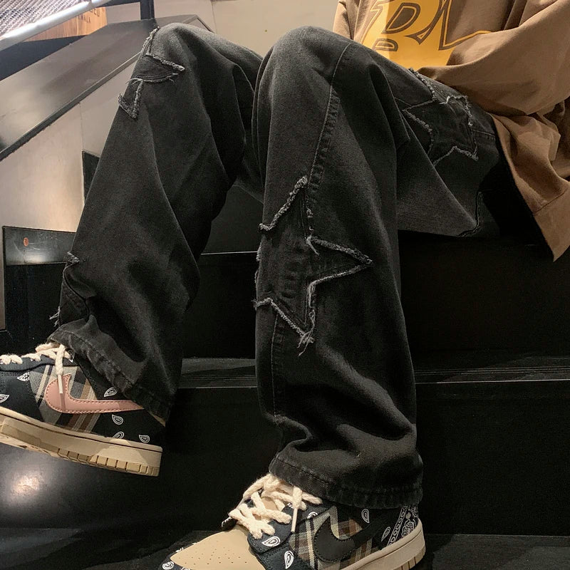 Embroidered Denim Jeans