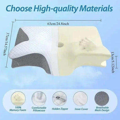 Ergonomic Cervical Pillow Memory Foam Neck Support