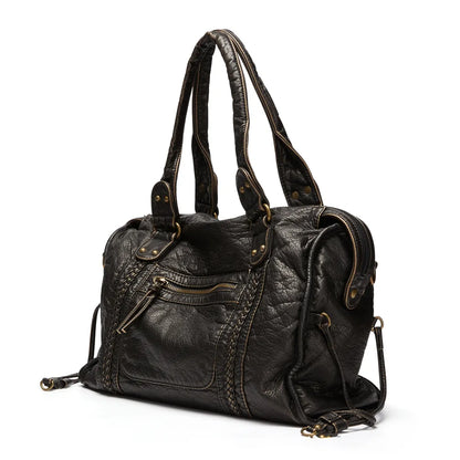 Rachel Women's Black Leather Handbag