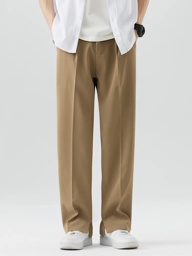 Men's Straight Leg Trousers Relaxed Fit Soft Fabric - Vonnera