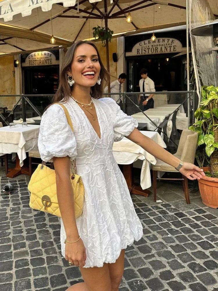 Women's Floral Dress Romantic Effortless Style - Vonnera