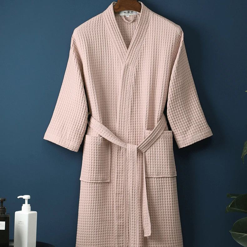 Women's Waffle Kimono Robe - Vonnera