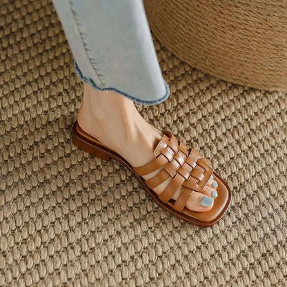 Rory Women's Leather Flat Slides